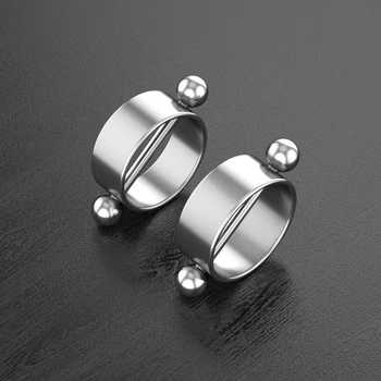 Mamilo anel de 14G de aço Cirúrgico Pino Redondo Estilo Conciso Homens Mulheres piercing Simples Jóia de Aço Inoxidável