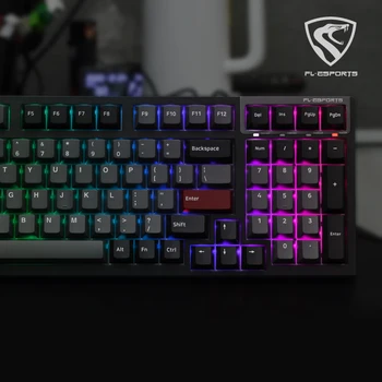 Fl produção, completo - chave kaihua eixo assento hot plug, RGB luz de fundo, software orientado jogo especial teclado mecânico