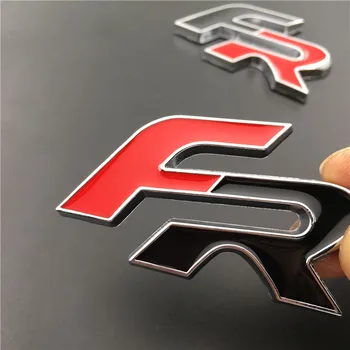 Metal de Liga de Zinco FR Adesivos de carros Emblemas Emblemas