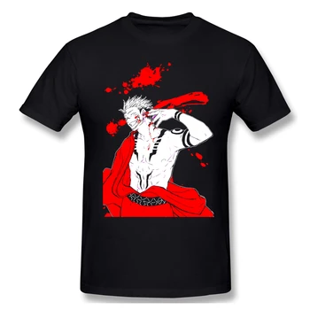 Sukuna Essential Homme T-Shirt Jujutsu Kaisen Tees De Puro Algodão De Grandes Dimensões Manga Curta