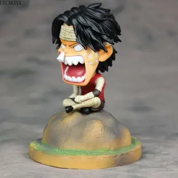 Anime One Piece Mini Raiva Curativo Monkey D Luffy Sabo Ás Sentado Ver. PVC Figura de Ação de Coleta de Modelo de Brinquedos Boneca lelakaya