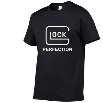 Glock perfeição Tiro esportivo T-shirt dos Homens a Caça Exterior Selva de Algodão Camiseta de Airsoft de Caminhada Pistola da Polícia Militar T-shirt