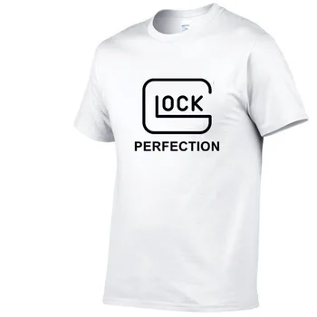 Glock perfeição Tiro esportivo T-shirt dos Homens a Caça Exterior Selva de Algodão Camiseta de Airsoft de Caminhada Pistola da Polícia Militar T-shirt