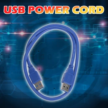 2021 Novo Carregador USB Cabo USB Tipo A Macho para USB Tipo A Macho do Cabo Cabo de alimentação para PCIe Riser BTC Mineração de 24 polegadas Cabos
