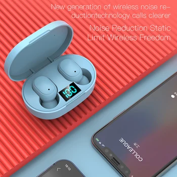 Sem fio TWS fone de Esportes LED Mini fone de ouvido In-ear fones de Ouvido Bluetooth 5.0 Fone de ouvido para xiaomi huawei todos smartphone XVIDA E6S