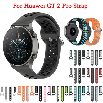 Novo 22mm Correia de Pulso Banda huawei assistir GT 2 Pro smart watch, Alça para huawei assistir GT 2e Xiaomi LS05 Esporte de Silicone Wristnband