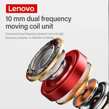 Novo Original Lenovo Lp2 TWS sem Fio e fones de ouvido, IPX5 350MAH Impermeável do Toque de Fones de ouvido hi-fi fone de ouvido, bluetooth 5.0