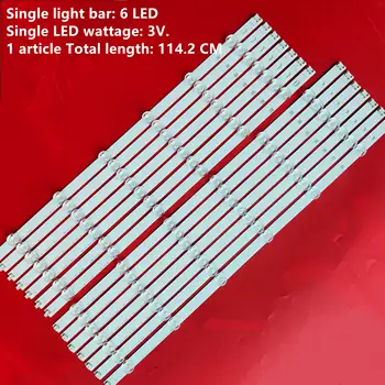 A Retroiluminação LED Lâmpada tira 12leds Para LG 55