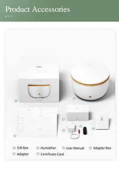 Smart wi-Fi sem Fio de Óleo Difusor de Ar, Umidificador Aplicativo de Controle de Voz Difusor de Aromaterapia com a Inicial do Google