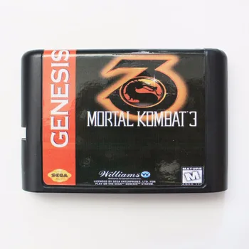 Mortal Kombat 3 NTSC-USA 16 bits MD Cartão de Jogo Para o Sega Mega Drive Para Gênesis