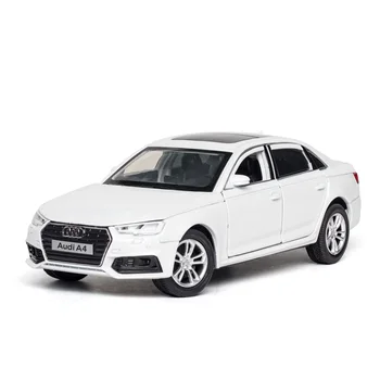 1:32 Modelo De Carro 2017 Audi A4 Diecasts Veículos De Brinquedo De Liga De Carro De Som E Luz De Roda Para As Crianças Presentes Coleção De Brinquedos Do Bebê