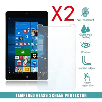 2Pcs Tablet de Vidro Temperado de Protetor de Tela para Cobrir NuVision TM800P610L da Tabuleta de 8 Polegadas à Prova de Explosão Temperado Filme