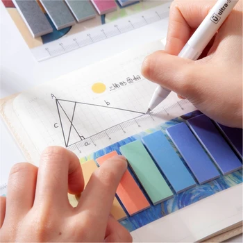 Yoofun 150 Folhas Morandi Cor de Folhas Soltas Índice de Notas Marca de Adesivo Adesivos Coloridos para a Categoria Escola material de Escritório
