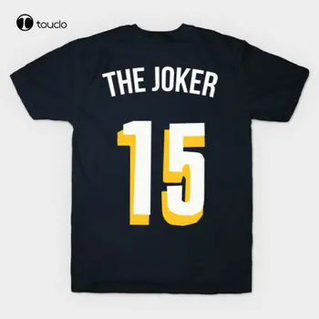 Nikola Jokic 'Coringa' Apelido De Denver, Camiseta Preta De Algodão Tee