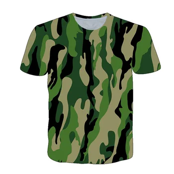 Venda quente de Esportes 3D Camuflagem Impresso Camisetas masculina Casual Respirável Streetwear T-shirt dos Homens de Fitness Manga Curta T-Shirt Tops