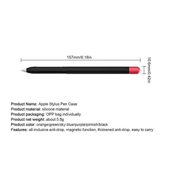 Silicone macio, Anti Caso Perdido Para a Apple Lápis 1/2 Caneta capa de Protecção Para o iPad, Tablet Touch Pen Capa Protetor do Navio da Gota