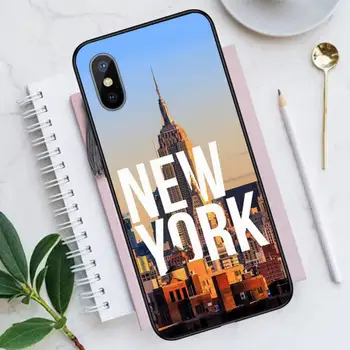 NYC viagem para NOVA YORK paisagem Caso de Telefone para o iPhone 11 12 mini pro XS MAX 8 7 6 6S Plus X 5S SE DE 2020 XR Luxo funda
