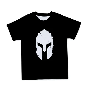 2021 Homens E Mulheres Fresco Impressão 3D Mascarado Mens Tshirt Spartan estilo de Impressão Casual T-shirt Solta Respirável Superior Tshirt 110-6XL