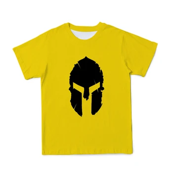 2021 Homens E Mulheres Fresco Impressão 3D Mascarado Mens Tshirt Spartan estilo de Impressão Casual T-shirt Solta Respirável Superior Tshirt 110-6XL