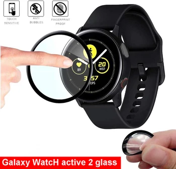 Protetor de tela de Capa Para Samsung galaxy Watch Active 2 44mm 40mm HD película Transparente, tampa Samsung Engrenagem S3 Fronteira 42mm 46mm