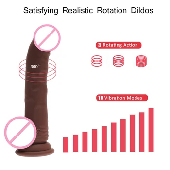 10 Velocidade Poderoso Vibradores Realísticos Dildos ,USB Recarregada Forte ventosa Pênis Flexível Galo Adulto Brinquedo do Sexo Para Mulheres