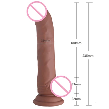 10 Velocidade Poderoso Vibradores Realísticos Dildos ,USB Recarregada Forte ventosa Pênis Flexível Galo Adulto Brinquedo do Sexo Para Mulheres