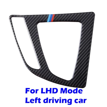 LHD RHD de Mudança de marcha no Painel de Guarnição de Fibra de Carbono, Adesivos Decorativos, Adesivos de Ajuste Para o BMW Série 3 F30 2013-,GT F34 2013-2017