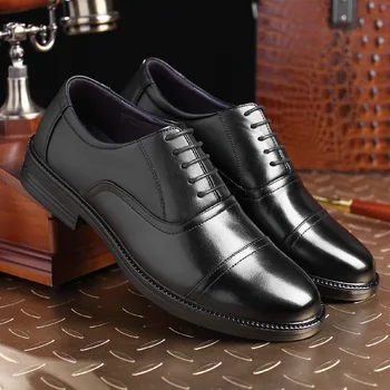Homens Sapatos de pés Quadrados Senhores Sapatos de Couro, Moda, Estilo de Negócios Deslizamento dos Homens de Moda Casual Sapatos de Condução de Couro de Sapato