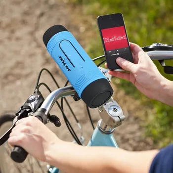 2021 Nova Marca sem Fio de alto-Falante Bluetooth rádio FM Portátil Exterior Bicicleta Falante mini Coluna+Banco de Potência+Lanterna