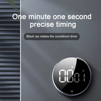 Timer de cozinha Magnético Digital Timer para a Cozinha Duche Estudo Cronómetro LED Contador Relógio Despertador Manual Eletrônico de Contagem regressiva