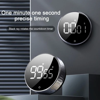 Timer de cozinha Magnético Digital Timer para a Cozinha Duche Estudo Cronómetro LED Contador Relógio Despertador Manual Eletrônico de Contagem regressiva
