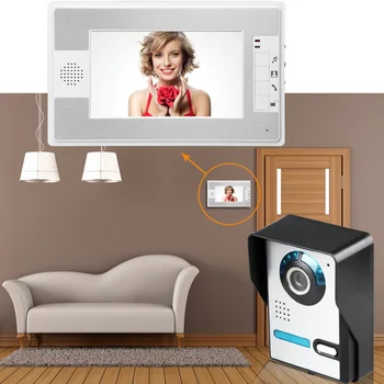 MKX com Fio Intercomunicador de Vídeo para a Home do HD de 7 Polegadas, Sistema de Visão Noturna Campainha Câmera Impermeável de Áudio o Telefone da Porta De Apartamento