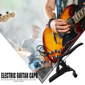 Guitarra elétrica Capo Violão Mudança Rápida Braçadeira de Alta qualidade Personalidade Portátil Durável Instrumento Musical de Peças