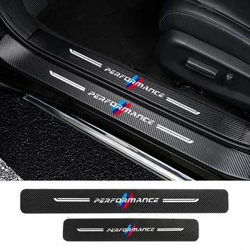 3D Porta do Carro Limite de Pedal Raspar a Placa de Adesivos Para BMW E36 E39 E46 E60 E70 E71 E85 E90 F10 F21 F30 E80 M3 M5 Auto Acessórios