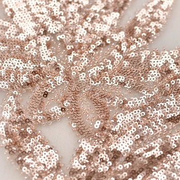 Ouro de prata de paetês com miçangas bordado lace flores patch do desgaste das crianças DIY patches