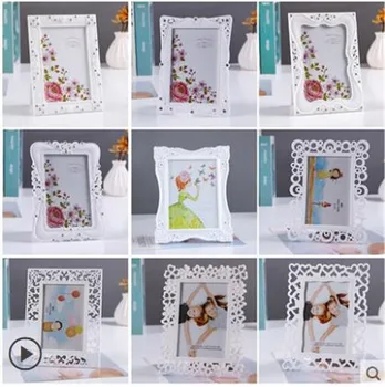 Simples e moderno, branco photo frame set-up tabela 7 polegadas criativa para crianças de casamento photo frame