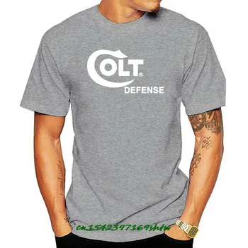 Colt Defense Branco Logo T-Shirt 2ª Alteração Pro Arma Marca Tee de Armas de fogo de Rifle Mais o Tamanho de T-Shirt