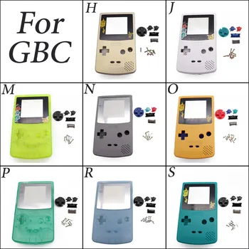 5Sets Para Nintendo Game boy Color GBC Parte de Reparo de Habitação Shell Pack Nova Carcaça Completa Shell Tampa