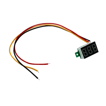 IL voltmetro voltmetro Mini 0.36 mm DC 0-100v 3 bits Digital LED Vermelho de Exibição do Painel de Tensão Medidor de Voltímetro testador