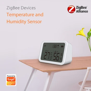 NEO Tuya ZigBee Smart Home Sensor de Temperatura E Umidade Funciona Com o Google Assistente E Tuya Zigbee Hub