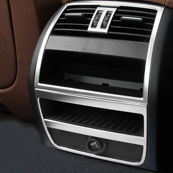 Chrome bancos Traseiros C/Ventilação Interior da Guarnição Decorativa Abrange Adesivo de Para-BMW Série 5 F10 GT Auto Acessórios