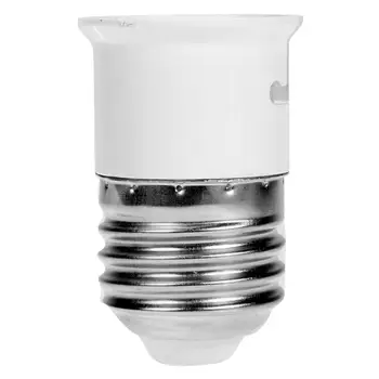 E27 para B22 Conversor de Luz do Adaptador do Suporte da Lâmpada de Iluminação Peças(Branco)