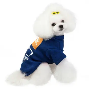 Cachorro Jaqueta casaco de Inverno Quente Cão de Estimação, Roupas de Algodão Macio, Roupa Para Cães de Pequeno porte Impresso em Três Cores S-2XL