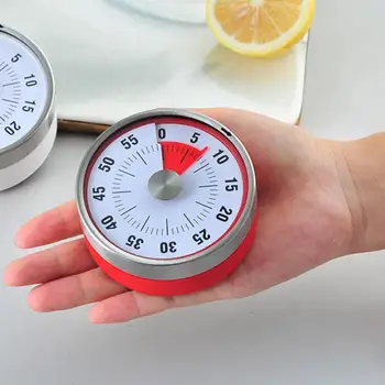 Alarme Timer Grande Projeto de Discagem de Temporização de Aço Inoxidável Ímã Cozinhar Timer para a Cozinha de Casa Gadgets de Cozinha Ferramenta