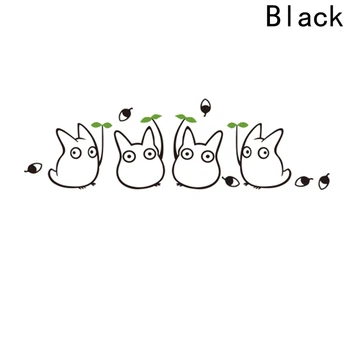 1pc Criativo Cartoon Totoro de autocolantes de Parede de Vinil Adesivo de Parede Mural Adesivo para Quarto de Crianças Decalque Casa do papel de Parede Arte Applique Decoração