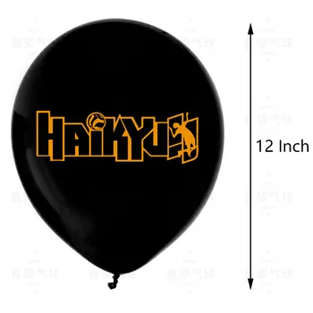12Pcs Haikyuu!! Balões de 12inch Haikyuu Balões de Látex Anime Japonês Decorações do Partido fontes de Feliz Aniversário de vôlei de Brinquedos
