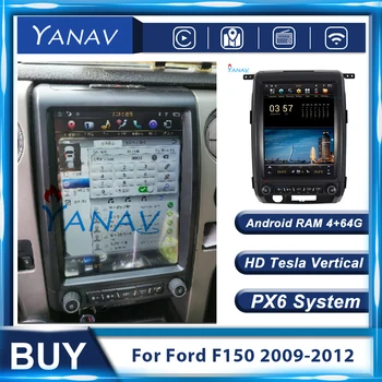 2 Din Android Tesla Estilo de Carro GPS de Navegação de Vídeo Para a Ford F150 Raptor 2009-2012 Auto-Rádio Estéreo Leitor Multimédia da Unidade principal