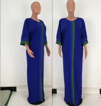 Mulheres maxi vestido longo grandes elástico áfrica do dashiki vestido sólido vintage plus size vestidos