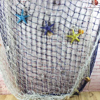 Marinhas do mediterrâneo 3D Estilo de Suspensão de rede de Pesca Pingente de Malha de Decoração de Casa de DIY Artesanato Pendurado na Parede Decoração Enfeite de Adereços
