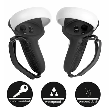Capa de proteção Luva Para o Oculus Quest 2 VR Toque Tampa do Controlador de Alta qualidade à prova d'água Caso Protetor de Silicone pega